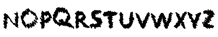 Scratchers Font UPPERCASE