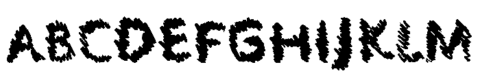Scratchers Font LOWERCASE