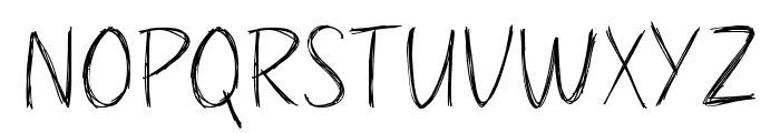 Scratches Font UPPERCASE