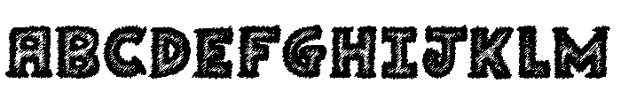 Scratchy Tattoo Font UPPERCASE