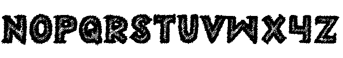 Scratchy Tattoo Font LOWERCASE