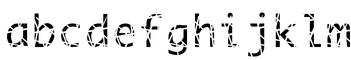 Scratchy Font LOWERCASE