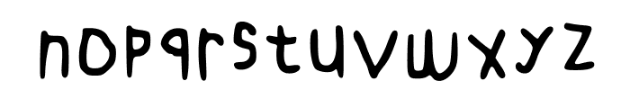 Scraub Regular Regular Font LOWERCASE