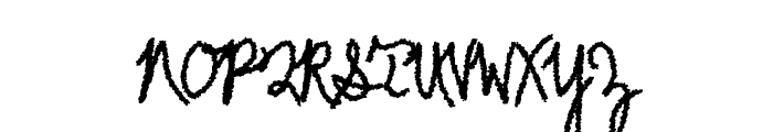Scrawler Font UPPERCASE