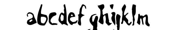 Scrawn Cyr AOE Font LOWERCASE