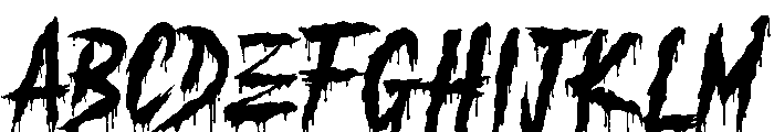 Scream Blood Font UPPERCASE