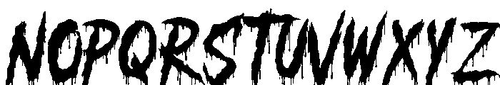 Scream Blood Font UPPERCASE