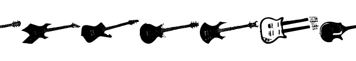 Screaming Guitar Font UPPERCASE