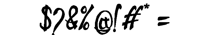 Screentime Font OTHER CHARS