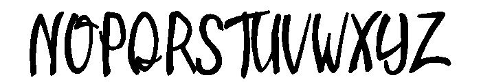 Screentime Font UPPERCASE