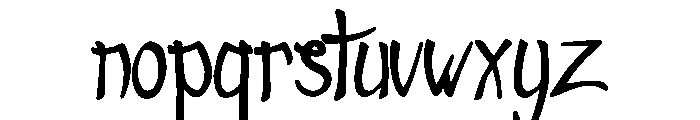 Screentime Font LOWERCASE