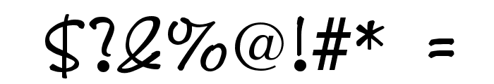 Scribble Regular Font OTHER CHARS