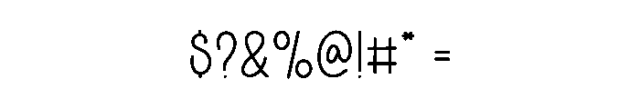 Scribble1 Font OTHER CHARS