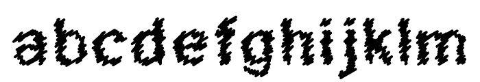 Scribbled Regular Font LOWERCASE