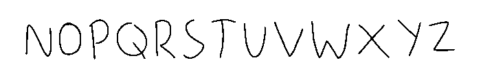 Scribbles Regular Font UPPERCASE