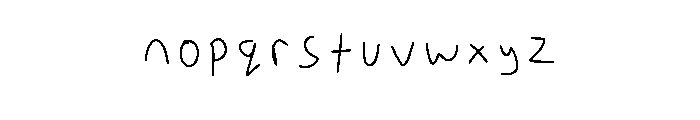 Scribbles Regular Font LOWERCASE