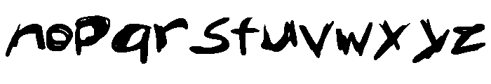 ScribblesJE Font LOWERCASE