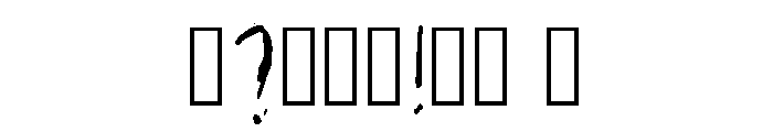 Scribbling Regular Font OTHER CHARS