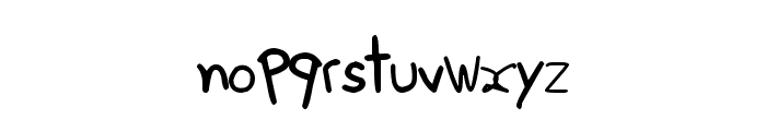 Scribs Font LOWERCASE