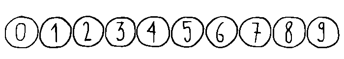 Scribynumbers Font OTHER CHARS