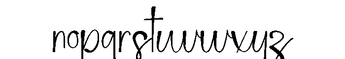 Script Campana Font LOWERCASE