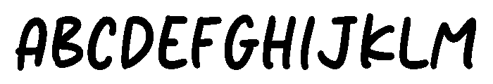 Script Monday Font UPPERCASE