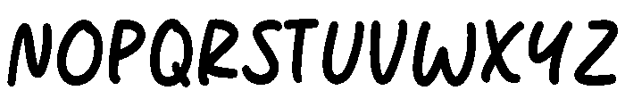 Script Monday Font LOWERCASE