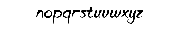 Script Thing Font LOWERCASE
