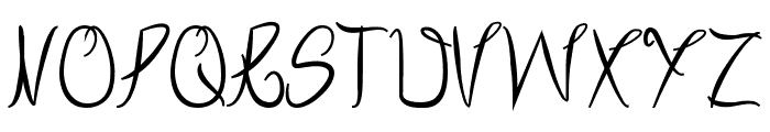 Script Font UPPERCASE