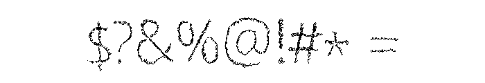 Scrizbels Font OTHER CHARS