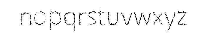Scrizbels Font LOWERCASE