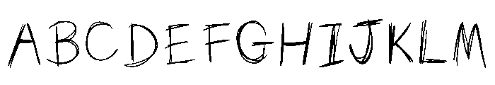 Scruf Regular Font UPPERCASE