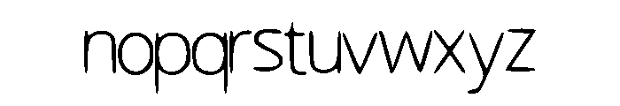 Scrunch Font LOWERCASE