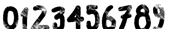 Scrunched Up Font OTHER CHARS