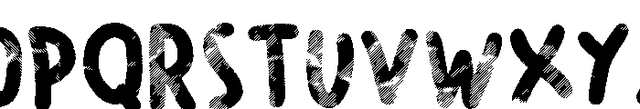 Scrunched Up Font UPPERCASE