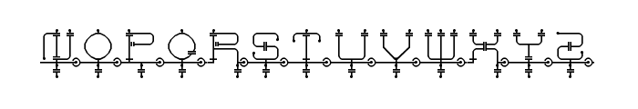 schematic Regular Font LOWERCASE