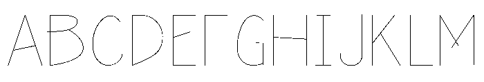 schoolah_thin Font UPPERCASE