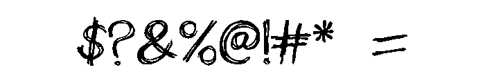 scribblett Font OTHER CHARS