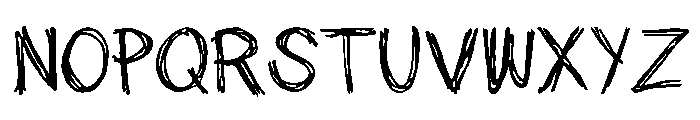 scribblett Font UPPERCASE