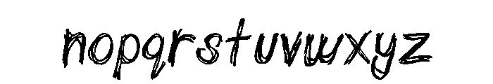 scribblett Font LOWERCASE