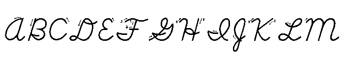 SchoolHouse Cursive B Font UPPERCASE