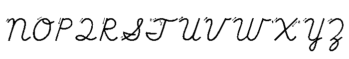 SchoolHouse Cursive B Font UPPERCASE