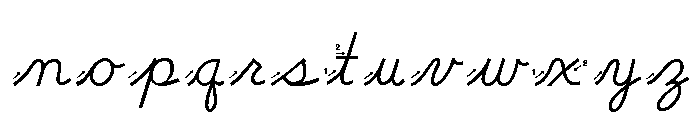 SchoolHouse Cursive B Font LOWERCASE