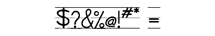 SchoolHouse Printed A Font OTHER CHARS