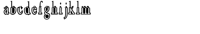 Scabbard Simple Font LOWERCASE