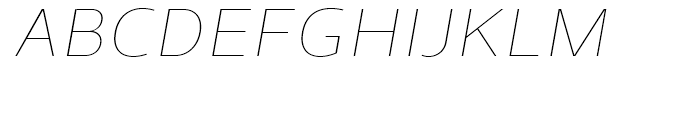 Schar Thin Italic Font UPPERCASE