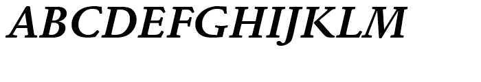 Schneidler Mediaeval Bold Italic Font UPPERCASE