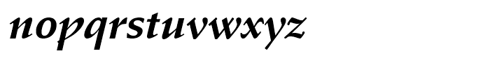 Schneidler Mediaeval Bold Italic Font LOWERCASE