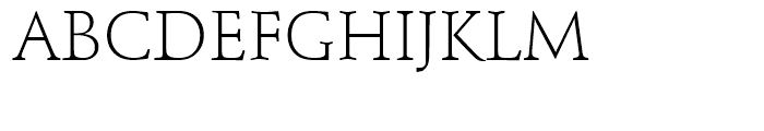 Schneidler Mediaeval Light Font UPPERCASE
