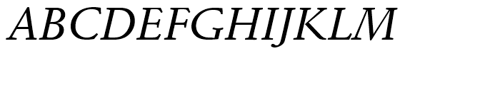 Schneidler Mediaeval Medium Italic Font UPPERCASE